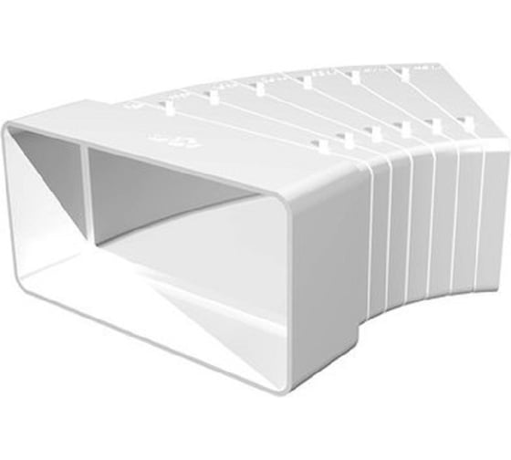 Изображение товара Колено разноугловое для прямоугольных воздуховодов 60x204 мм ВИЕНТО В620КРП