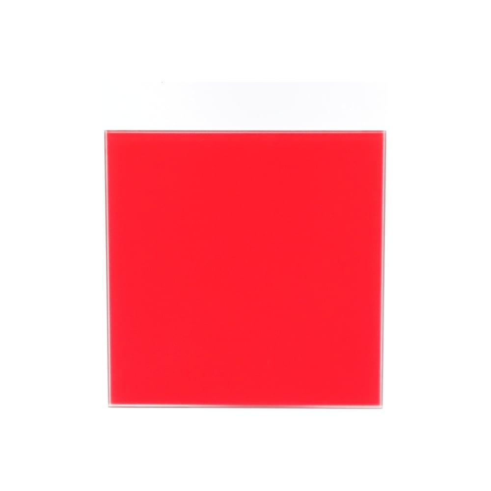 Изображение товара Лицевая панель GORIZONT для вентилятора SYSTEM+ 100 мм, стекло, красный ВИЕНТО GORIZONT glass 100red matte