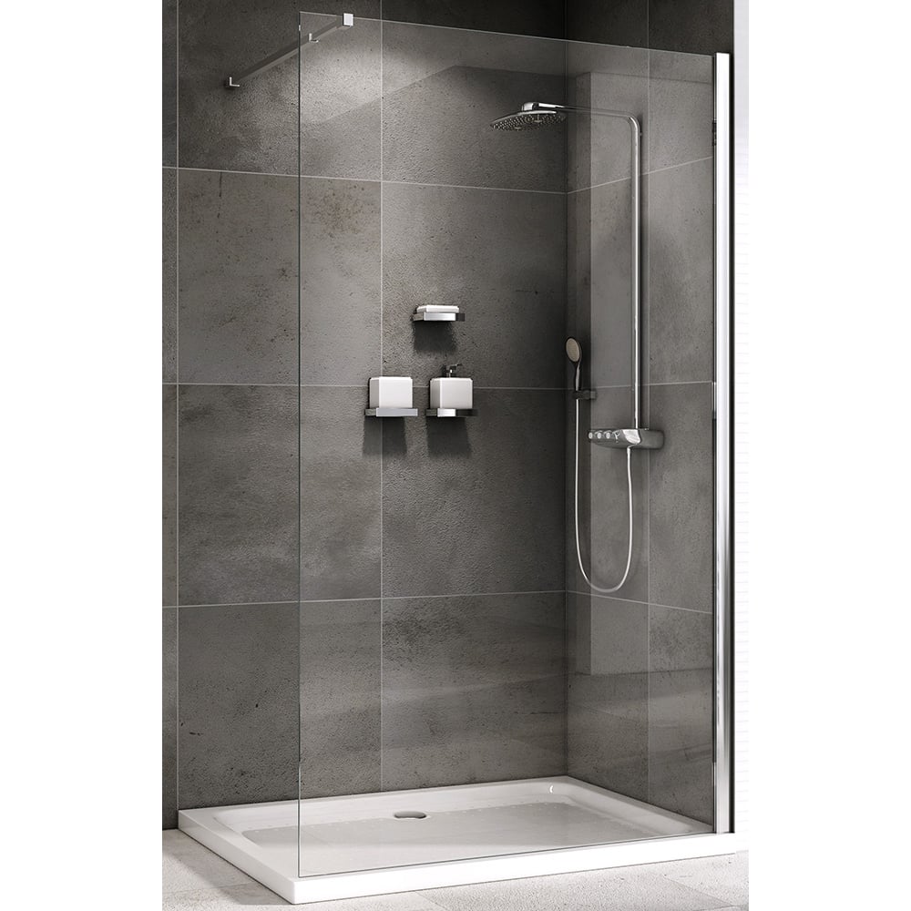 Изображение товара Душевая перегородка ABBER Immer Offen AG61100 прозрачная регулируемая