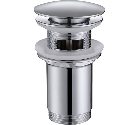 Изображение товара Донный клапан ABBER с переливом, клик-клак, хром AF0010