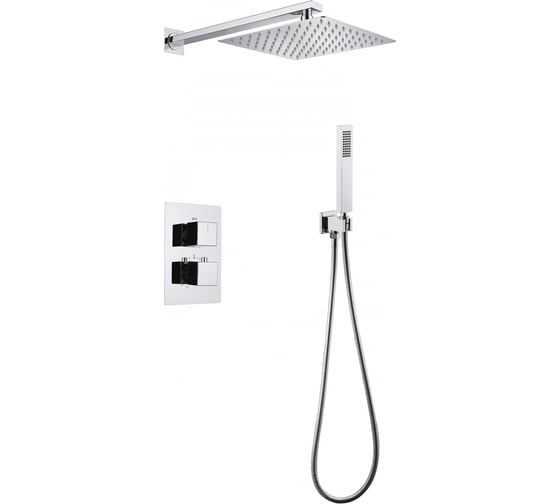 Изображение товара Душевая система скрытого монтажа ABBER Daheim без излива, термостат, хром AF8251