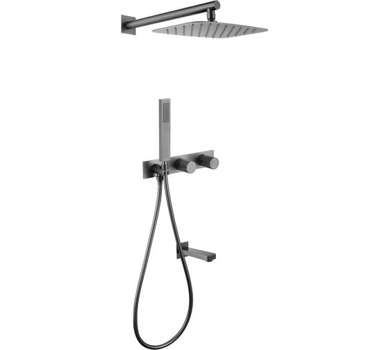 Изображение товара Душевая система скрытого монтажа ABBER Rund с изливом, никель AF8717NG