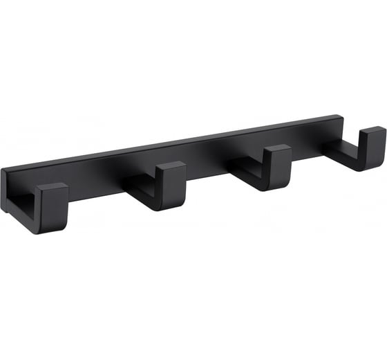 Изображение товара Вешалка ABBER Westen на 4 крючка, черная матовая AA1751B