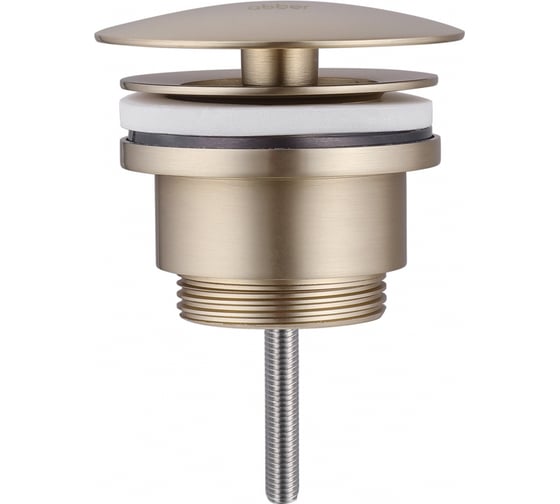 Изображение товара Донный клапан ABBER без перелива, фиксированный, золото матовое AF0012G