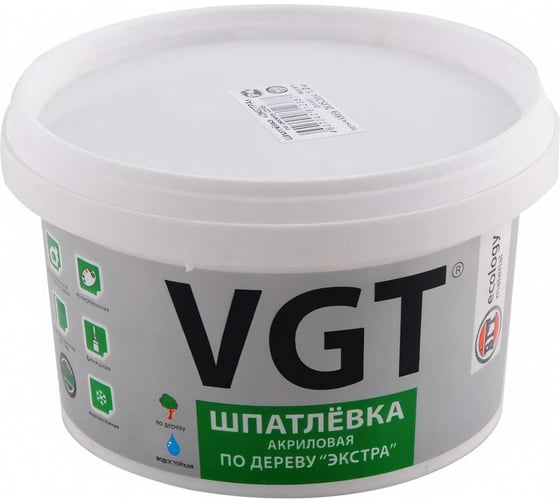 Изображение товара Шпаклевка по дереву Экстра Береза 0,3 кг VGT 11594870