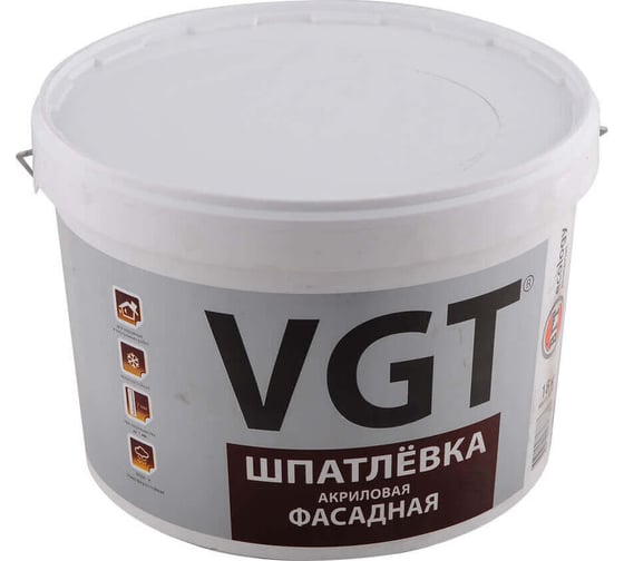 Изображение товара Фасадная шпатлевка 18 кг VGT 11602945