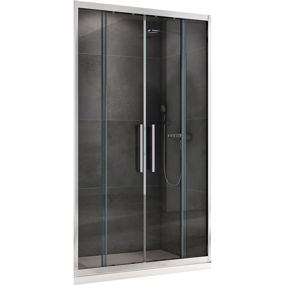 Изображение товара Душевая дверь ABBER Schwarzer Diamant AG33160H прямоугольная стеклянная 2 секции