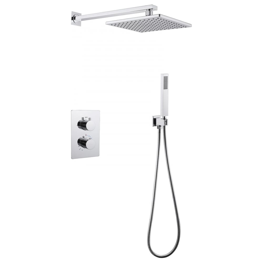 Изображение товара Душевая система скрытого монтажа ABBER Weiss Insel без излива, термостат, хром AF8051