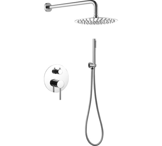 Изображение товара Душевая система скрытого монтажа ABBER Emotion без излива, хром AF8818