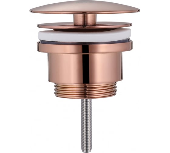 Изображение товара Донный клапан ABBER без перелива, фиксированный, розовое золото AF0012RG