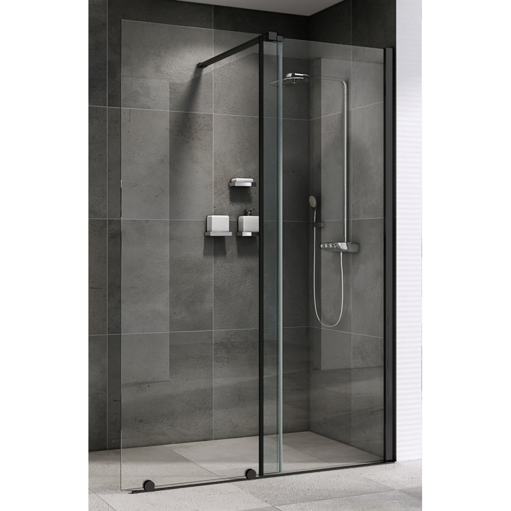 Изображение товара Душевая перегородка ABBER Komfort AG09120B регулируемая стеклянная