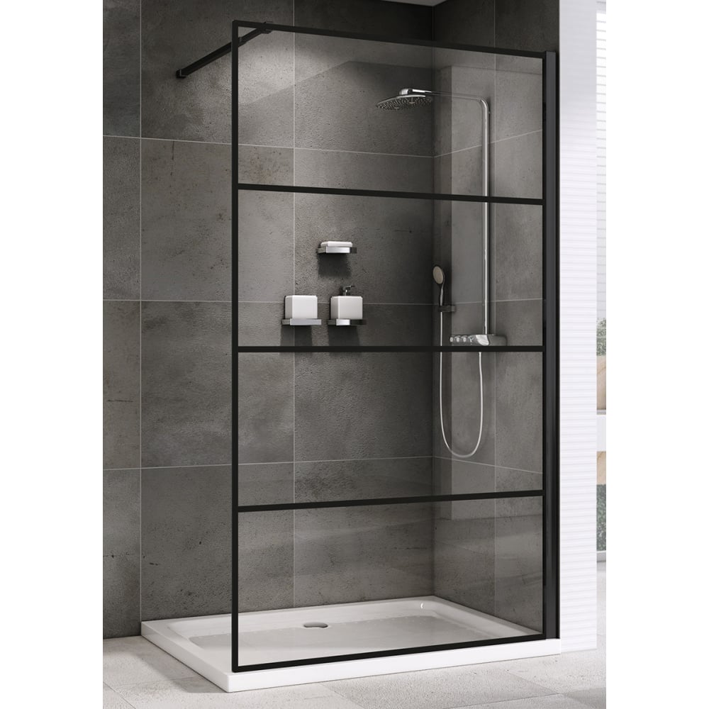 Изображение товара Душевая перегородка ABBER Immer Offen AG65120B стекло 6 мм регулируемая