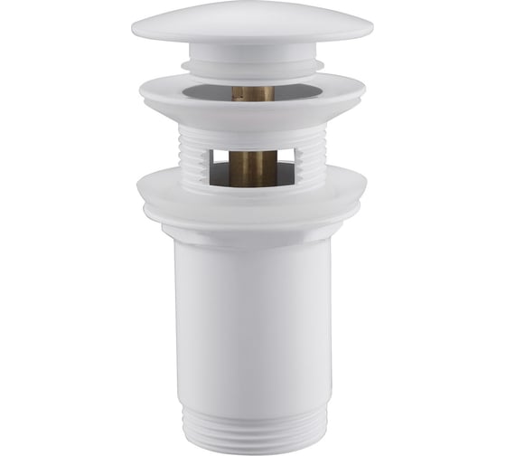 Изображение товара Донный клапан ABBER с переливом, клик-клак, белый AF0010W