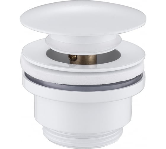 Изображение товара Донный клапан ABBER без перелива, клик-клак, белый AF0011W