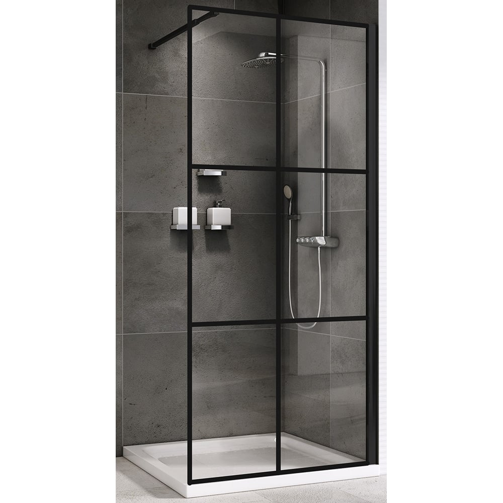 Изображение товара Душевая перегородка ABBER Immer Offen AG62100B8 прозрачная регулируемая