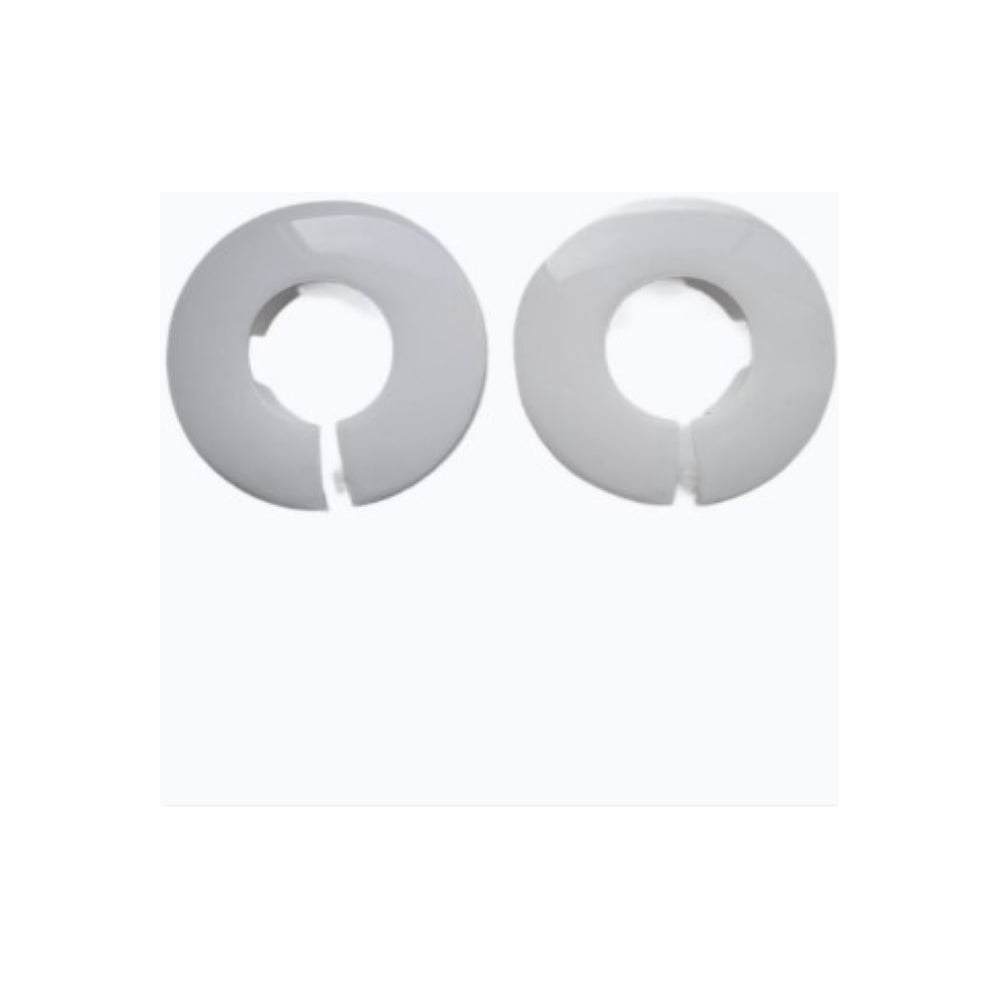 Изображение товара Декоративная чашка отражатель VIVALDO 72,5x32 мм пластиковая белая 2 шт