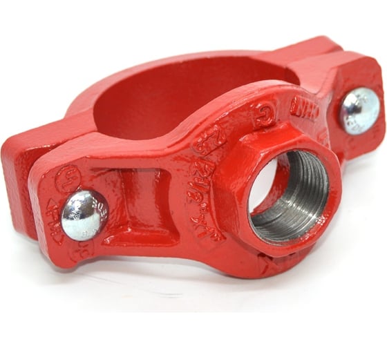 Изображение товара Хомут резьбовой седелка GROOVEX 70mm 4"x2 1/2" - 108x76мм ду 100x65мм XP10876