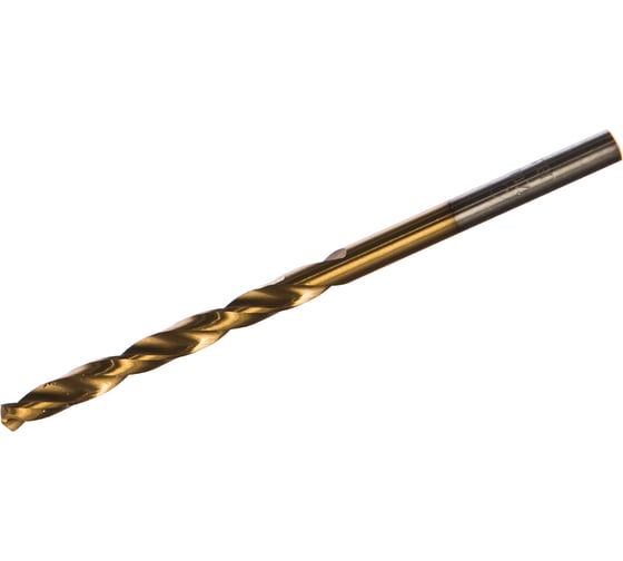 Изображение товара Сверло по металлу титановое HSS-TIN DIN-338 (4х43х75 мм) МастерАлмаз 10501515