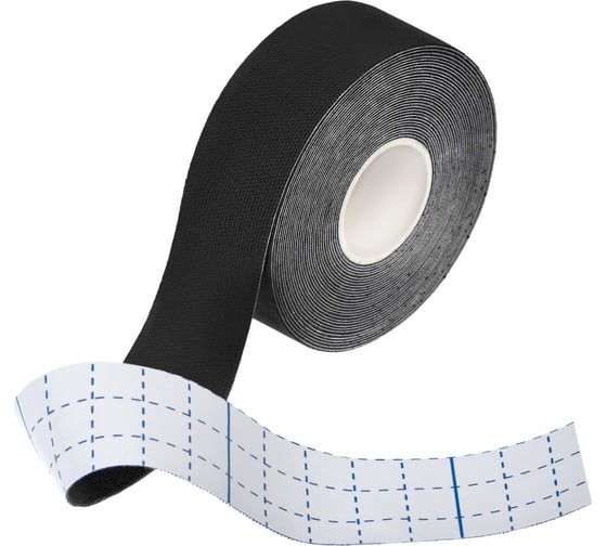 Изображение товара Кинезио тейп BRADEX 5 м x 2.5 см, черный SF 1005