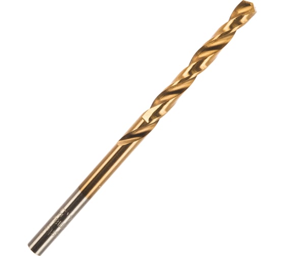 Изображение товара Сверло по металлу титановое HSS-TIN DIN-338 (4.5х47х80 мм) МастерАлмаз 10501519