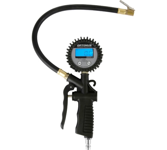 Изображение товара Пистолет для подкачки шин с цифровым дисплеем Optimus 0-12 бар OPT-PI1040