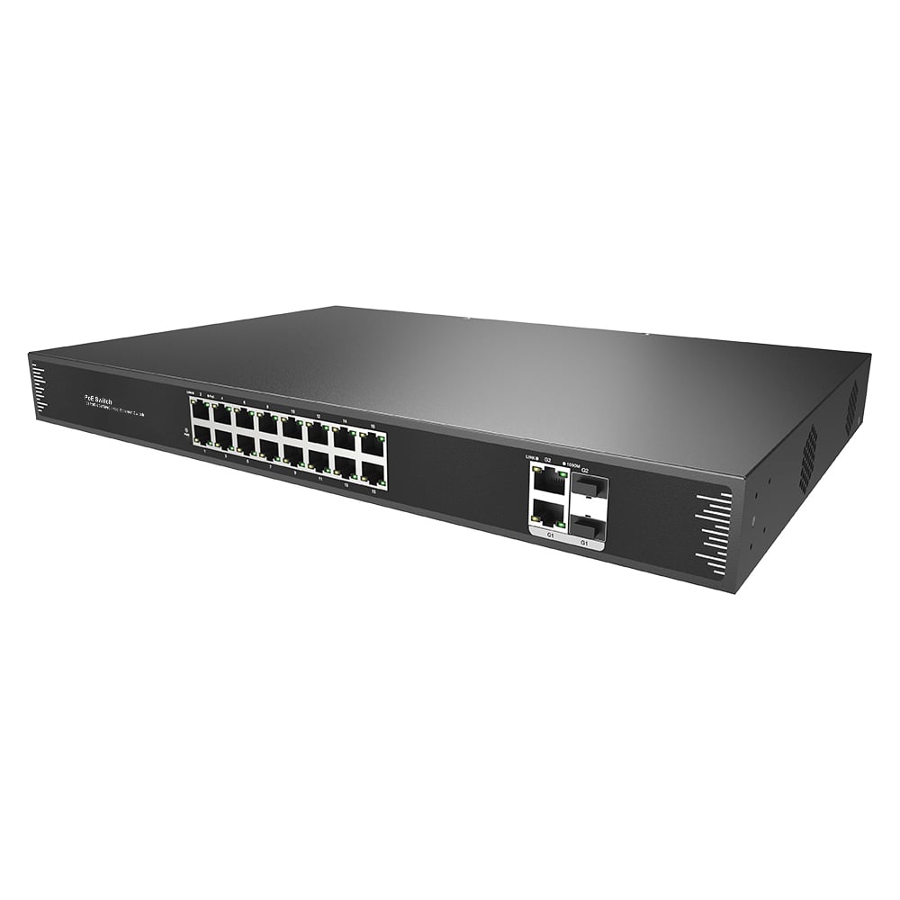 Изображение товара Коммутатор Poe ComOnyx Co-SWP16 16 Poe портов 400Вт для сеть