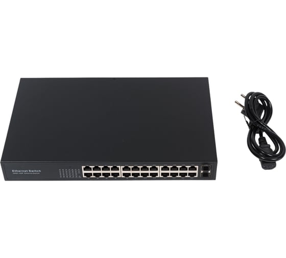Изображение товара Коммутатор ComOnyx гигабитный 24-х портовый, 24 rj45 + 2 sfp, co-sw24gfv2, 200-035
