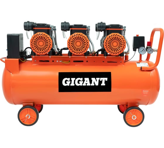 Изображение товара Безмасляный малошумный компрессор (120 л; 8 бар; 460 л/мин) Gigant GSWK-120/4200