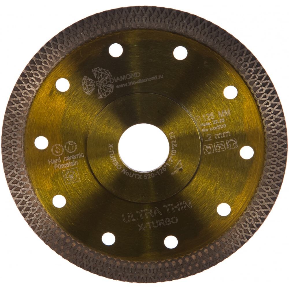Отрезной алмазный диск TRIO-DIAMOND диск отрезной по мультиматериалам trio diamond mm907 216x30x2 мм