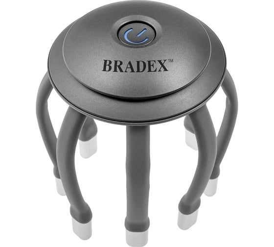Изображение товара Массажер для головы BRADEX Бруклин, вибрационный, серый KZ 1431