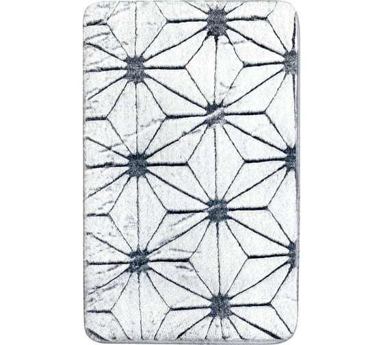 Изображение товара Коврик для ванной Fora STAR WEB 50x80 см, серебристый FOR-HAP-50-80SIL