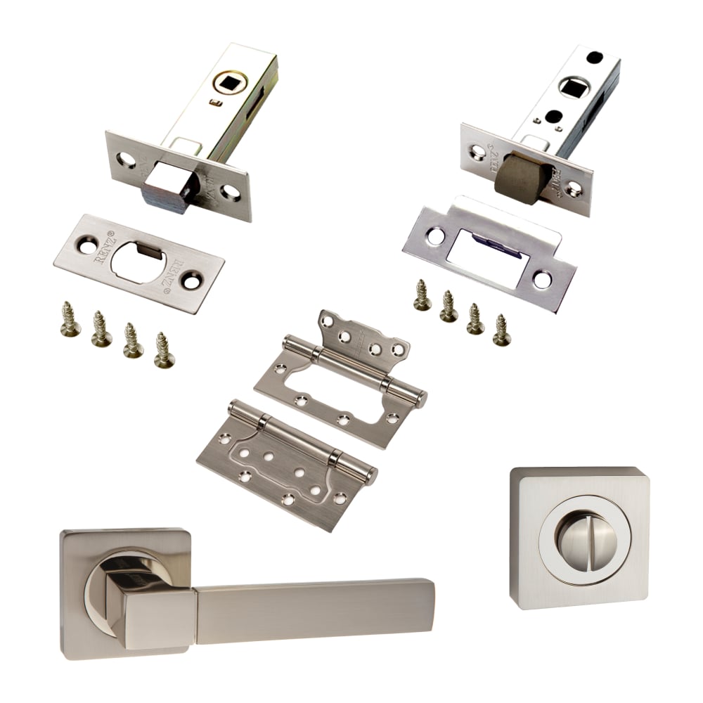 Изображение товара Комплект для межкомнатной двери PAULINIDOR 521-02 никель матовый