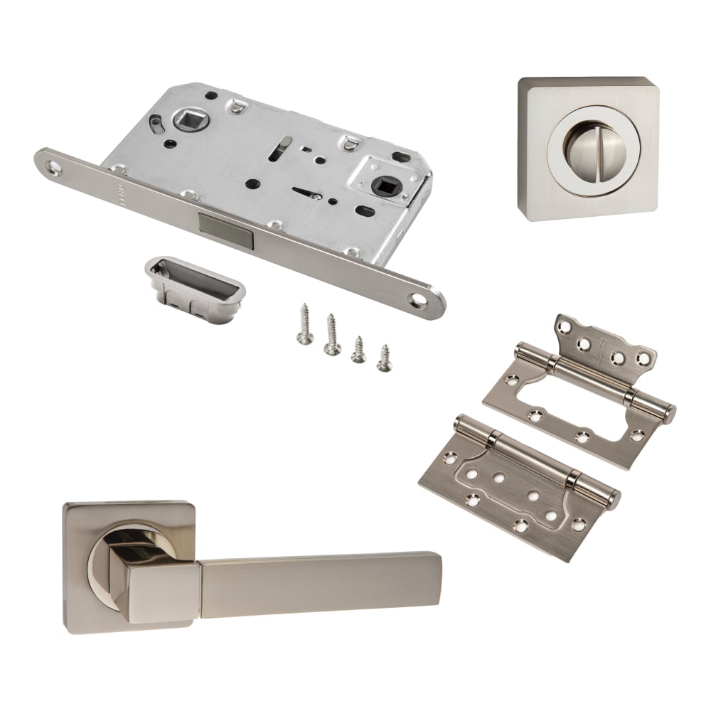 Изображение товара Комплект межкомнатной двери PAULINIDOR: ручки, защелка, петли