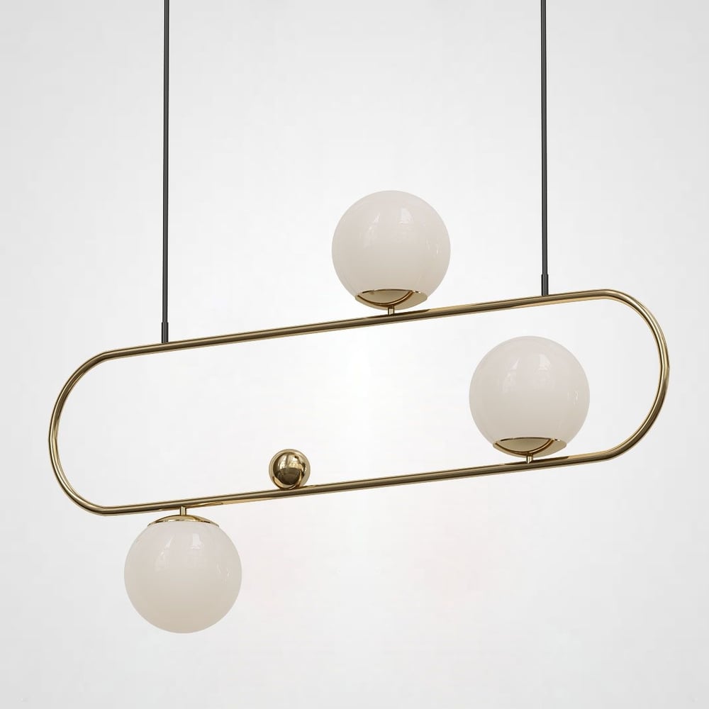 Изображение товара Подвесной реечный светильник IMPERIUMLOFT HOOP L90 в латунь