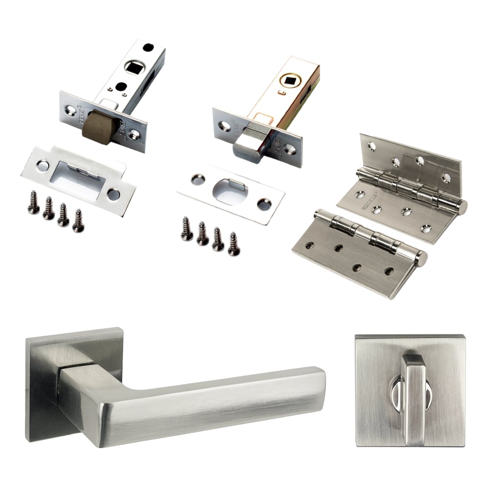 Изображение товара Комплект для межкомнатной двери PAULINIDOR 541-03 slim с ручками и петлями