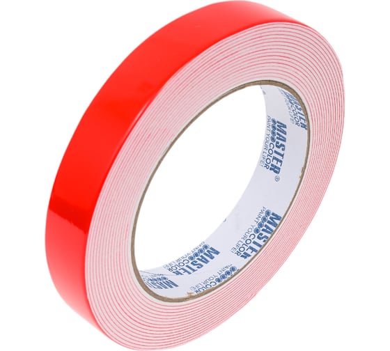 Изображение товара Клейкая двусторонняя лента MASTER COLOR Ultra Power ультра-сильная, 19 мм x 5 м, цвет белый 30-7196