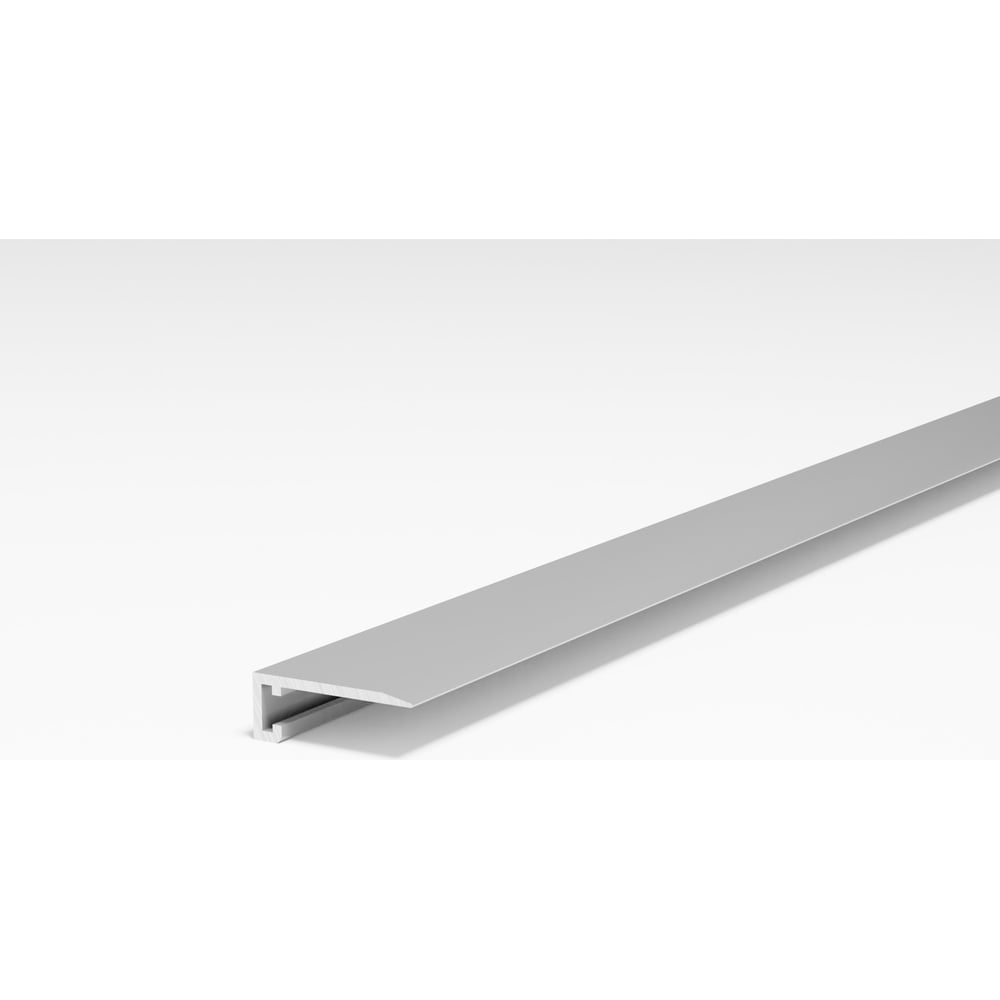 Изображение товара Микроплинтус Лука апл 01.2700.01л серебристый матовый алюминий 610 мм