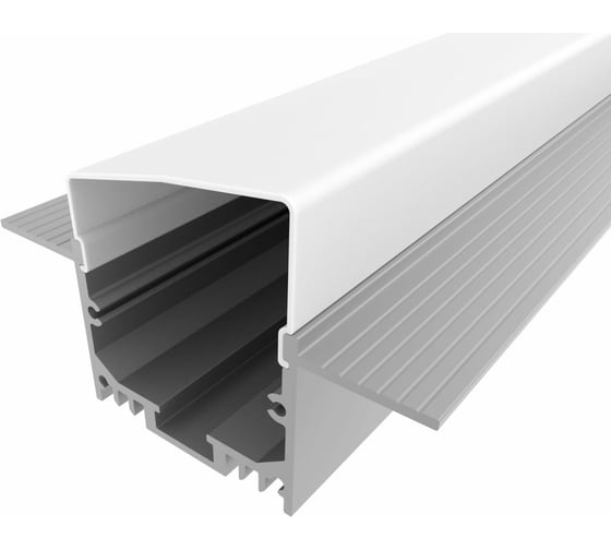 Изображение товара Комплект алюминиевого профиля под шпаклевку LEDCRAFT с экраном и заглушками LC-LPSH2564M36T-3 1627000135