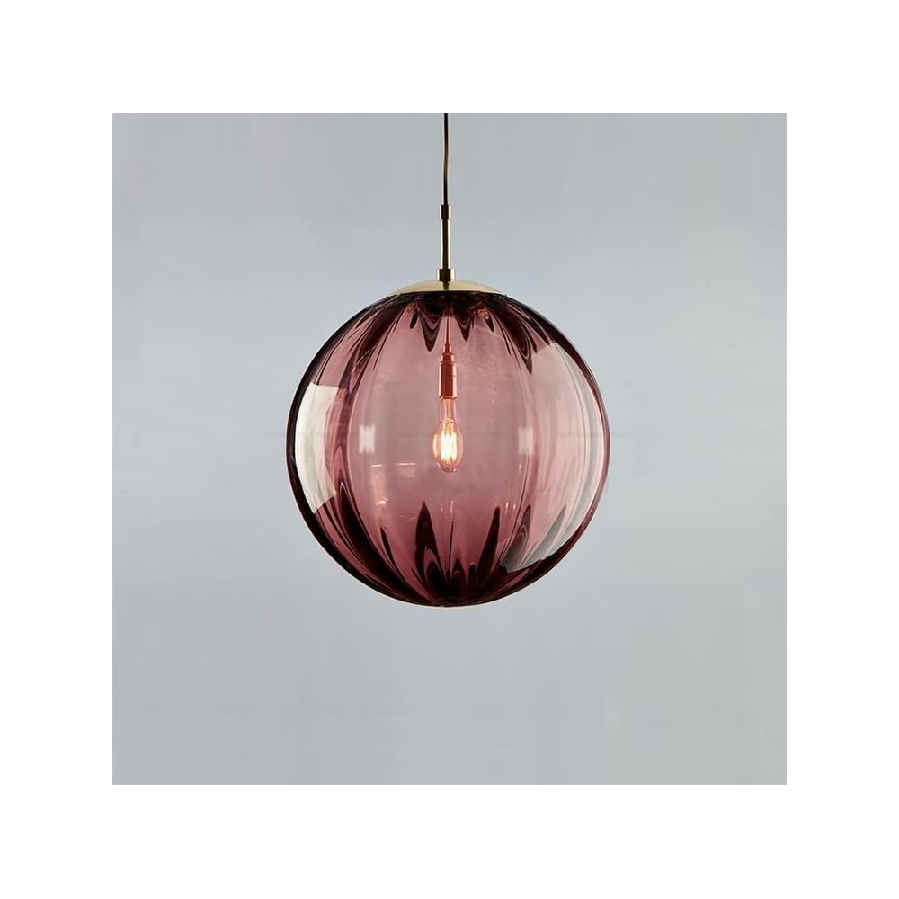 Изображение товара Подвесной светильник IMPERIUMLOFT ASKA purple 151813-26 с дизайнерским стеклянным плафоном