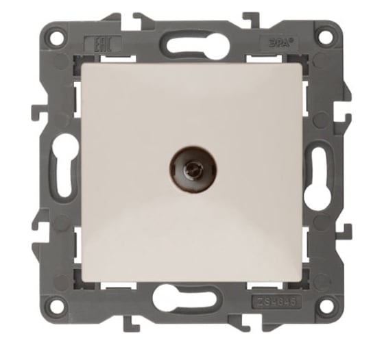 Изображение товара Розетка TV ЭРА 14310202 проходная, IP20, Elegance, слоновая кость Б0034297
