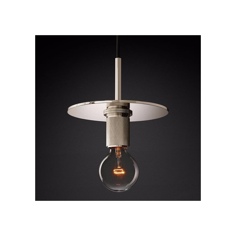 Изображение товара Подвесной светильник IMPERIUMLOFT RH Utilitaire Disk Shade Silver 123644-22