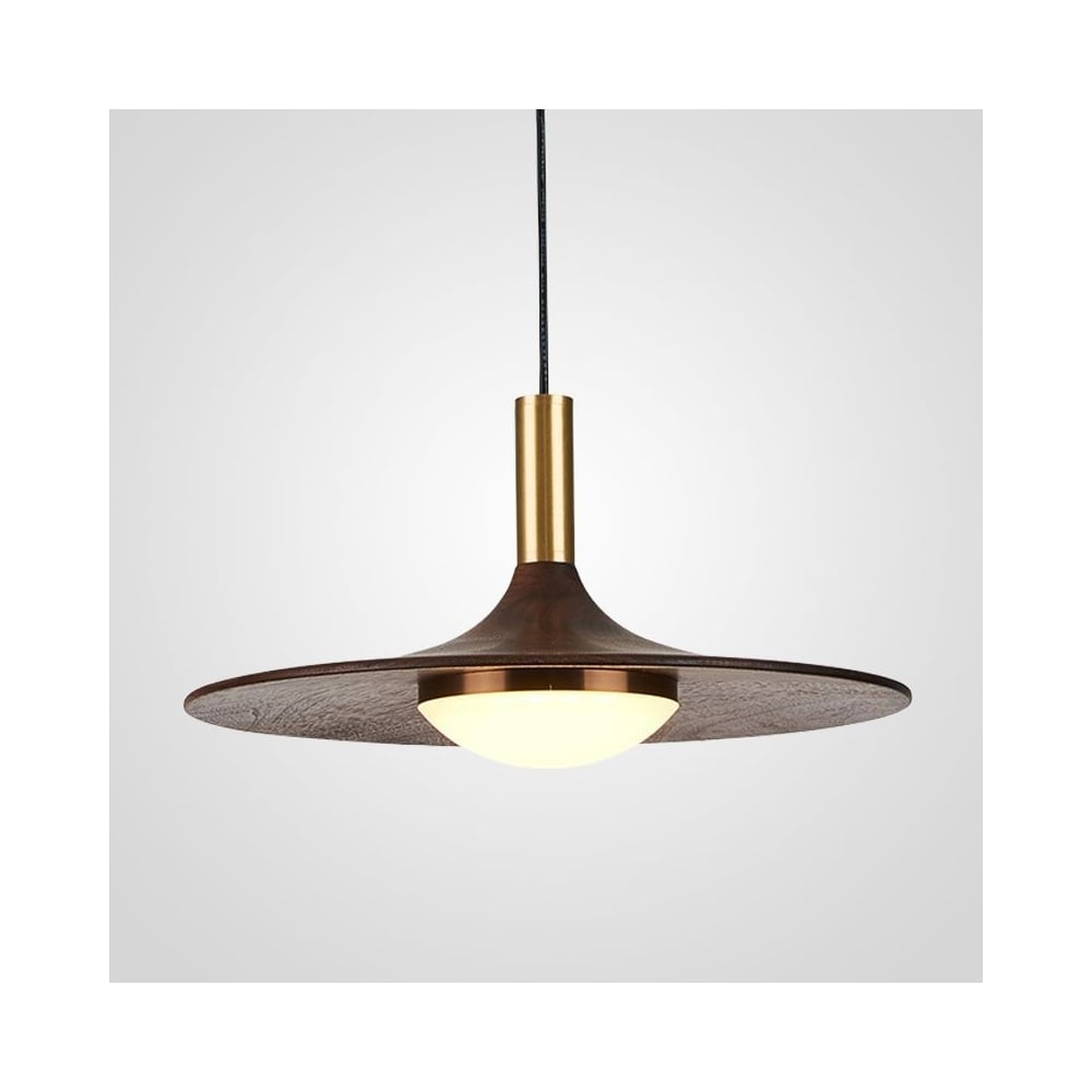 Изображение товара Подвесной светильник IMPERIUMLOFT THEA D28 в стиле кантри с деревянным плафоном, 220В