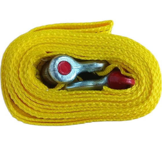 Изображение товара Буксировочный трос Avto Vins полипропилен 8 т, 4.5 метра, с шаклами (скоба-скоба), для авто до 3.5 тонн 7033876