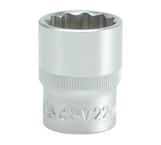 Изображение товара Торцевая головка YATO 1/2 CV короткая 22мм 12 гранная YT-1284 37121284 228 1