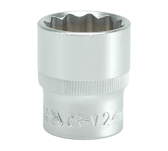 Изображение товара Торцевая головка YATO 1/2 CV короткая 24мм 12 гранная YT-1286 37121286 228 1