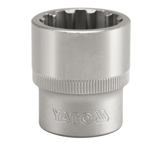 Изображение товара Головка торцевая короткая SPLINE (12 мм; CrV; 1/2DR) YATO YT-1464
