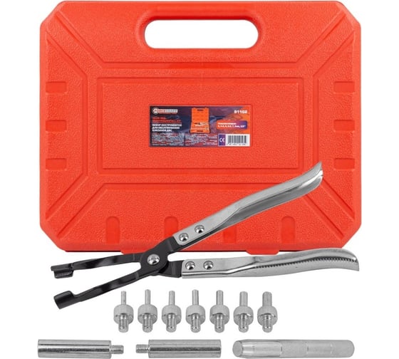 Изображение товара Набор инструментов для обслуживания клапанов двс Forcekraft в пластиковом кейсе FK-911G2(57788)