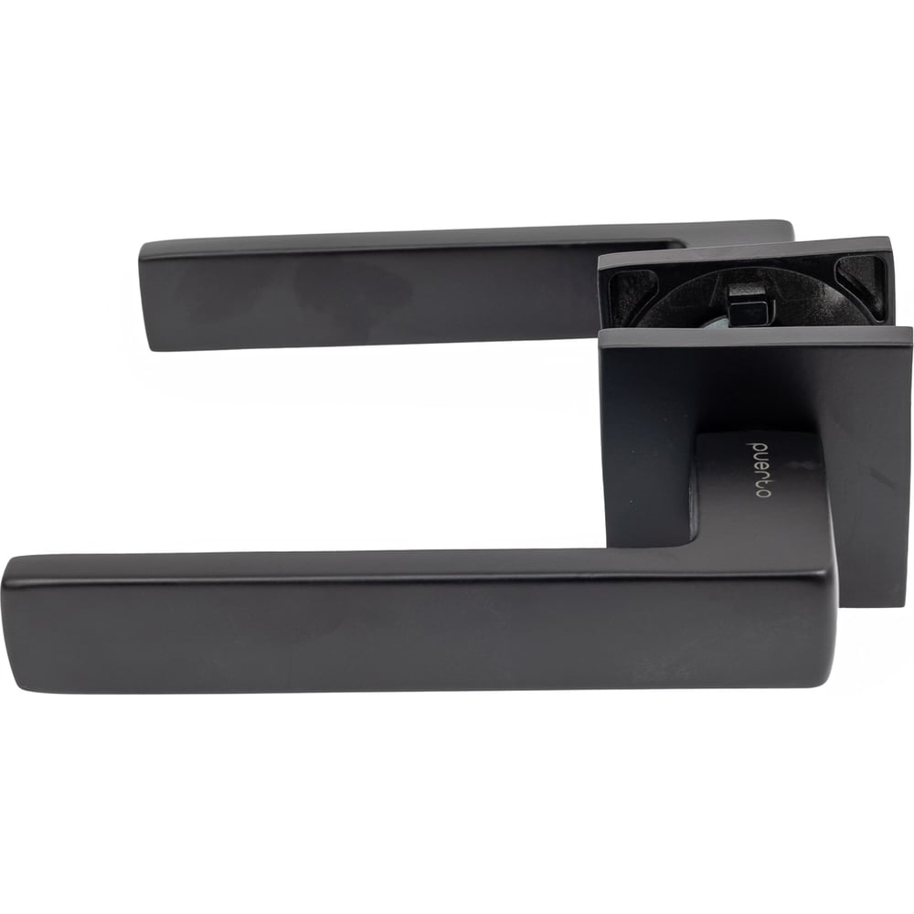 Изображение товара Комплект межкомнатных ручек и магнитная защелка PAULINIDOR 541-03 slim 5096 BL черный