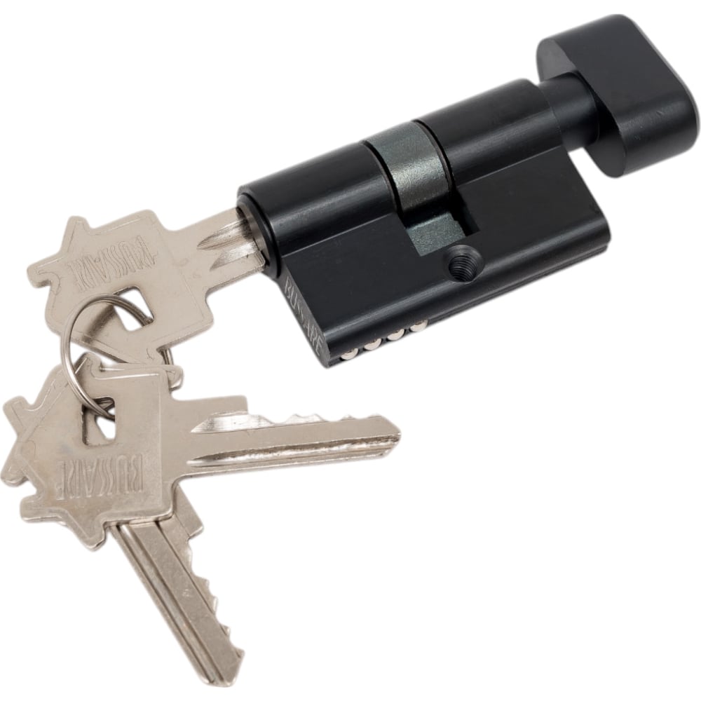 Изображение товара Цилиндр BUSSARE CYL 3-50 TR BLACK - надежный замок в черном исполнении