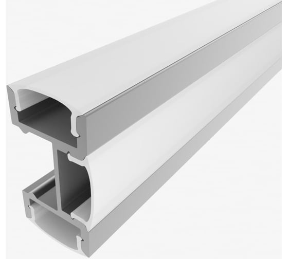 Изображение товара Комплект алюминиевого профиля LEDCRAFT с экраном и заглушками LC-LPF2716M16-3 1627000067